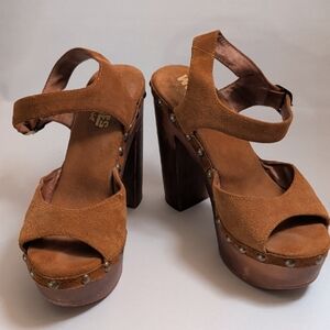 Woodies By Jeffrey Campbell "Splendid" Platform Sandals, 9